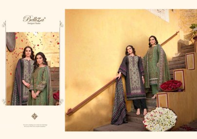 Belliza Bin Saeed Vol 3 Cotton Unstitch Dress Material