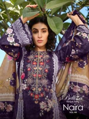 Belliza Designer Studio Brings NAIRA VOL 44 Cotton Dress Material