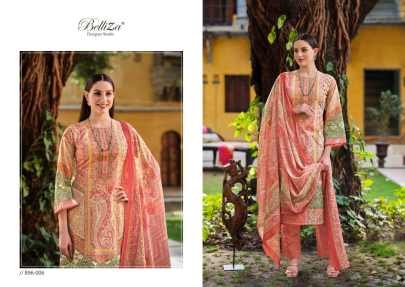 Belliza Designer Studio Presents Naira Vol-42 Premium Designer Collection Top: 100% Pure Cotton Digital Prints With Exclusive Heavy Self Embroidery (2