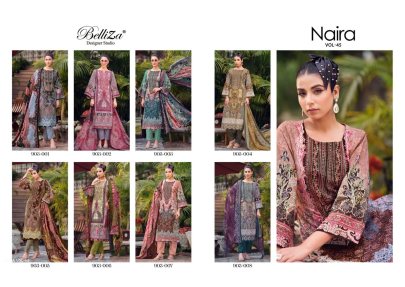 Belliza Designer Studio Present NAIRA VOL 45 Cotton Digital Print Dress Material