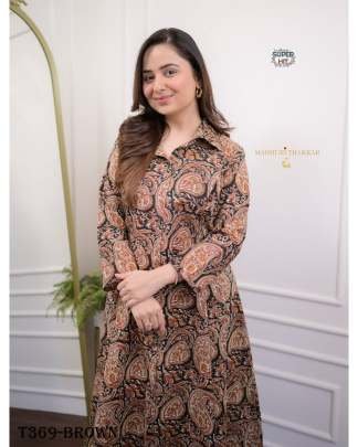 Best Brown Lilan Cotton Co ord Set