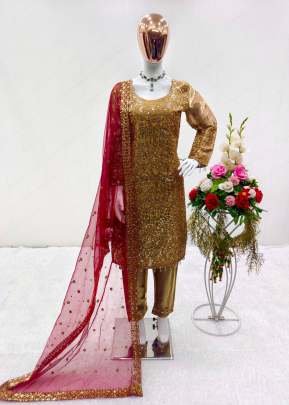 Best New Pure Jimmy Choo Brown Kurti Pant Set