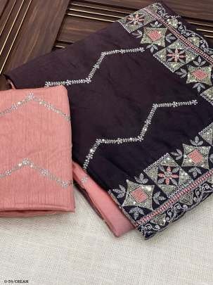 Best Quality Cream Saree