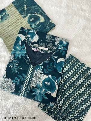 Best Quality Ocean Blue Kurti Pant Set