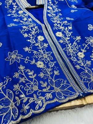 Latest Designer Party Saree With Shrug