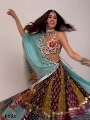 Bollywood Navratri Special Digital Printed Lehenga Choli With Real Mirror Work