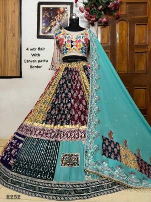 Bollywood Navratri Special Digital Printed Lehenga Choli With Real Mirror Work