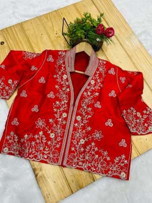 Bollywood Red Party Wear  Saree With Shrug