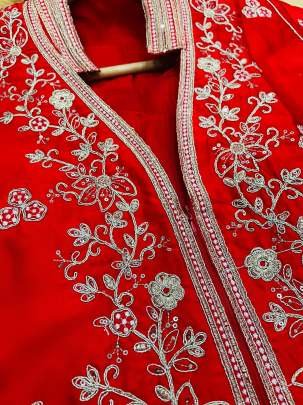 Bollywood Red Party Wear  Saree With Shrug