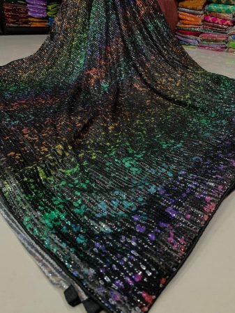 Bollywood Style Multicolor Designer Saree for Women