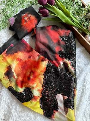 Bollywood Style Printed Organza Saree