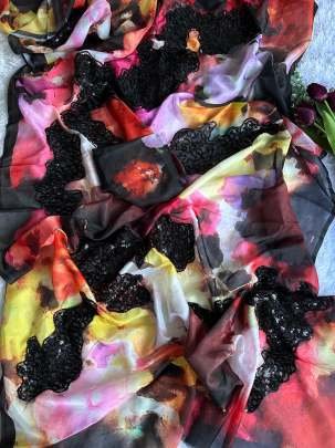 Bollywood Style Printed Organza Saree