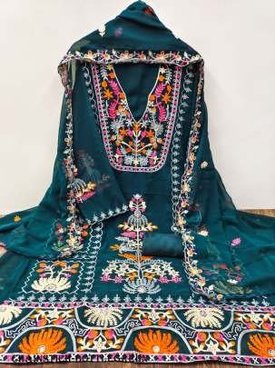 Bottle Green Heavy Chain Stich Work Suits Material