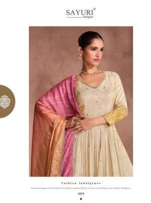 Branded Gunjan Wedding Pure Silk Anarkali Gown With Dupatta