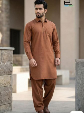 Brown Kurta Pajama for Men