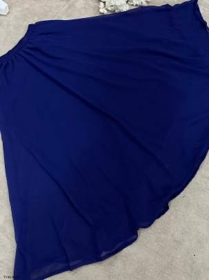 Buy Fancy Blue Pure Georgette Sharara Suit For Women