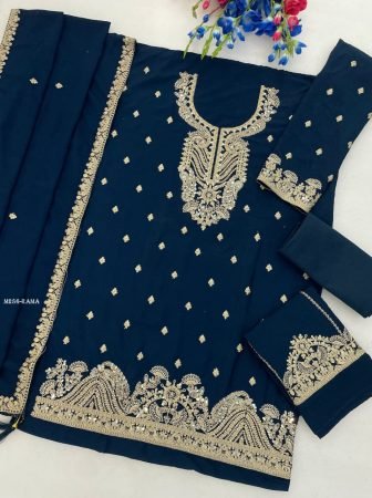 Buy Heavy Blooming Airjet Chinon Silk Drees Material