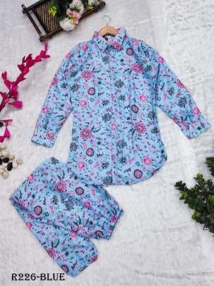 Casual Printed Rayon Muslin Coord Set