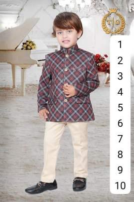 Checks Design Kids Indo Western
