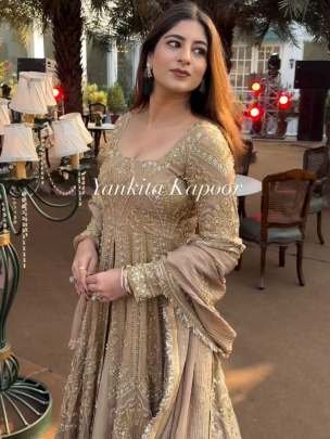 Chinon Silk Embroidery Sequence Work Lehenga Choli Dupatta