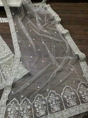 Classic Indian Georgette Lehenga Set With Heavy Sequence Work