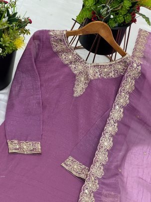 Classic Onion Colour Kurti-Sharara Set Perfect For Eid Festive