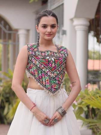 Codi Lace Work White Colour Lehenga With Choli