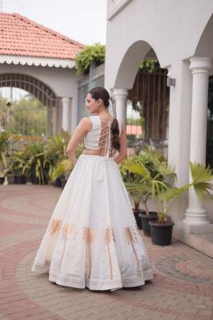 Codi Lace Work White Colour Lehenga With Choli