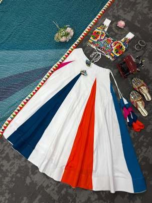 Colorful Navratri Heavy Rayon Lehenga Choli