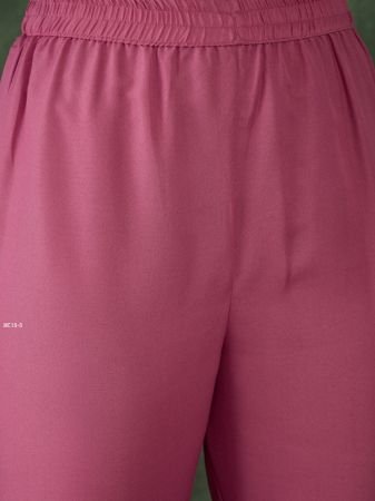 Comfortable Dark Gajri Color Rayon Kurti Set