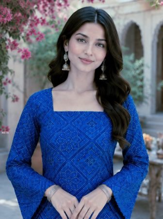 Cotton Bandhej Print Top With Linen Pant