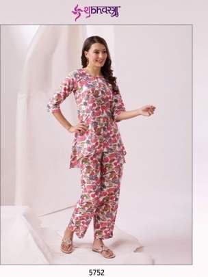 Femella Vol 15 Cotton Blend Printed ladies Co Ord Set By Shubhvastra