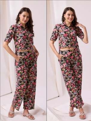 Femella Vol 15 Cotton Blend Printed ladies Co Ord Set By Shubhvastra