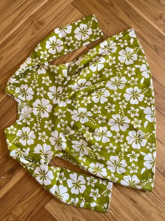 Cotton Printed V-Neck Elegant Daily Wear Top