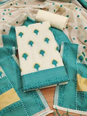 Cotton Rama Color Salwar Suit Material 
