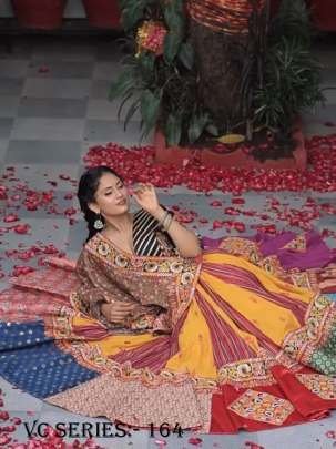 Daandiyarash Printed Muslin Cotton Lehenga Choli