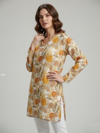 Daily Wear Flower Print Ladies Top