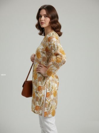 Daily Wear Flower Print Ladies Top