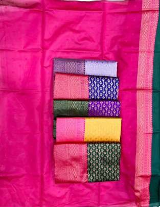 Dark Green Beautiful Festival Wear Soft Lichi Silk Saree