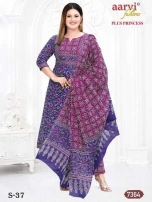Designer Aarvi Plus Princess Vol 2 Catalog Kurti Pant Dupatta Set