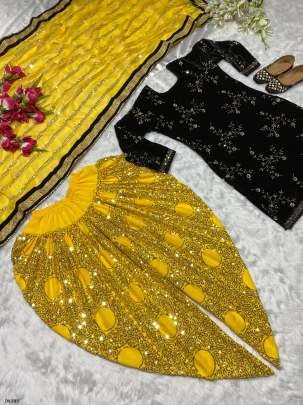Designer Embroidered Georgette Readymade Patiyala Salwar Suit