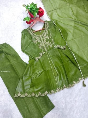 Designer Ethnic Kurti Set with Palazzo And Dupatta for Women