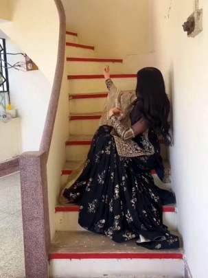 Designer Georgette Readymade Pakistani Sharara Plazzo Suits With Jimmy Choo Dupatta