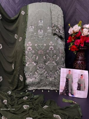 Designer Georgette With Heavy Embroidery Work Pakistani Suit Maaria AP 1045 Catalog