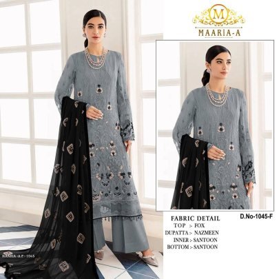 Designer Georgette With Heavy Embroidery Work Pakistani Suit Maaria AP 1045 Catalog