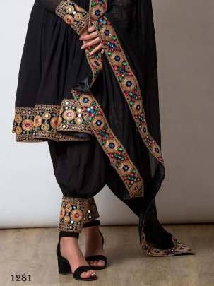 Designer Heavy Work Georgette Suits With Dhoti Style Pant