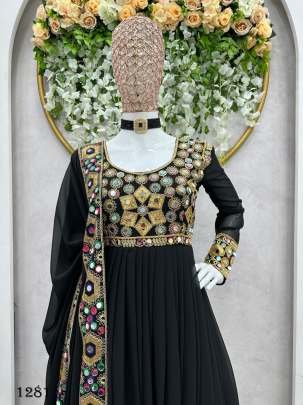 Designer Heavy Work Georgette Suits With Dhoti Style Pant