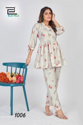 Designer long sleeve flower printed co ord sets
