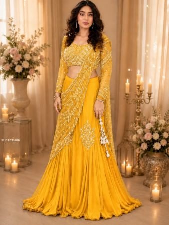 Designer Ready To Wear Saree for Women With Sequence Work