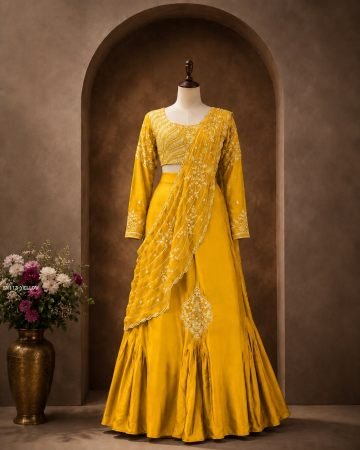 Designer Ready To Wear Saree for Women With Sequence Work